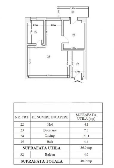 COMISION 0%! INTABULAT! AP. 1 CAMERA BLOC NOU CU LIFT