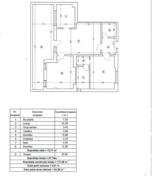 Apartament premium 3 camere | 97,76 mp | Loc parcare subteran | Șoseaua Chitilei