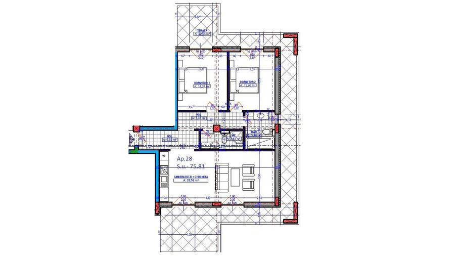 Dezvoltator | Apartamente disponibile imediat | 3 camere | 2 bai