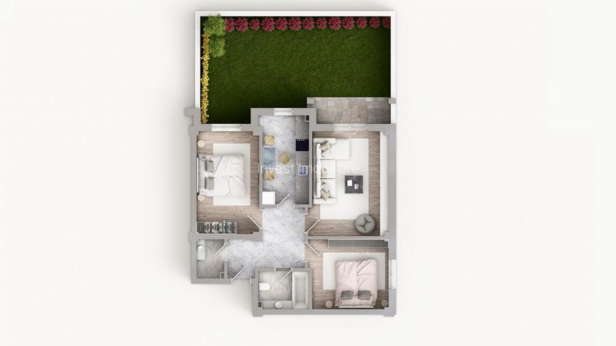 COMISION 0% ! 3 CAMERE CU GRADINA 61MP POPAS PACURARI, IASI - 16