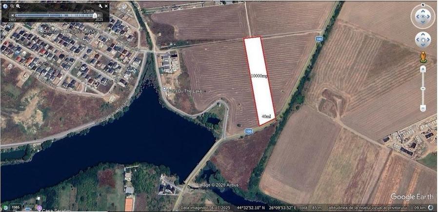 Teren dezvoltare Tunari stradal DJ 100 10.000mp fs 40ml
