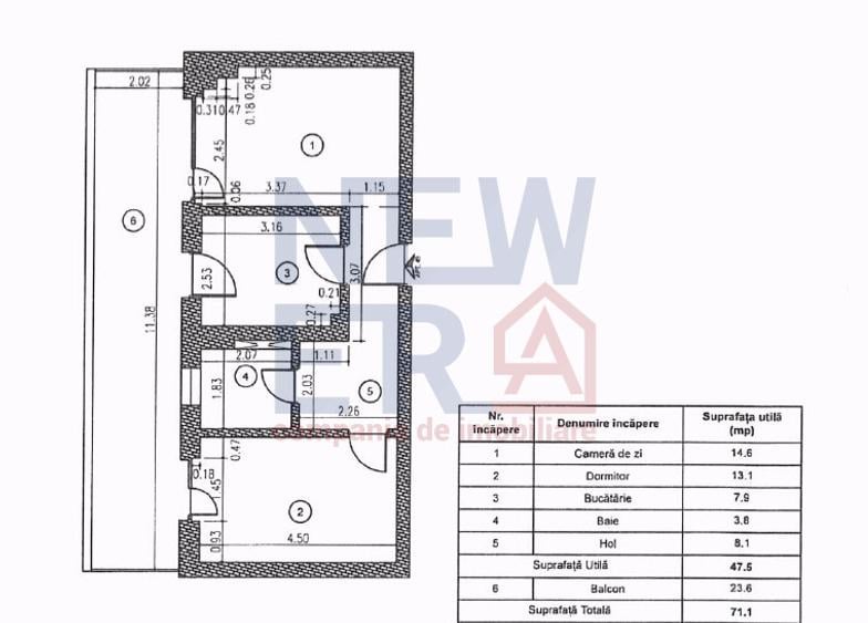 Apartament 2 camere de vanzare, PRIMA VISTA, zona NORD