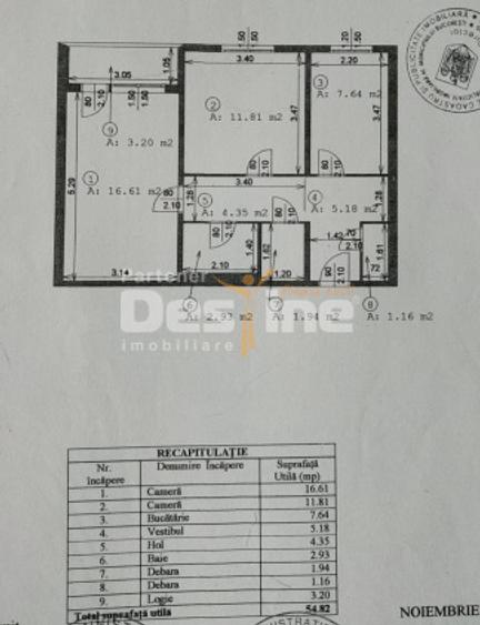Bârnova | 2 camere | 55mp | et 10 | centrala proprie | anvelopat | 95.000 euro