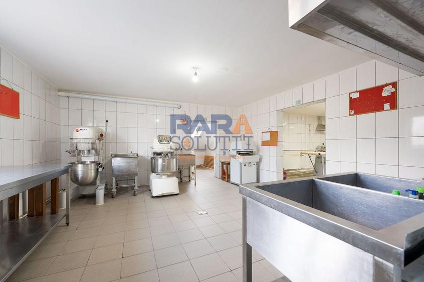 Spațiu de producție cu dotări complete: brutărie, patiserie și magazin