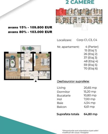 Studio la pret de garsoniera - Metrou Berceni 400m