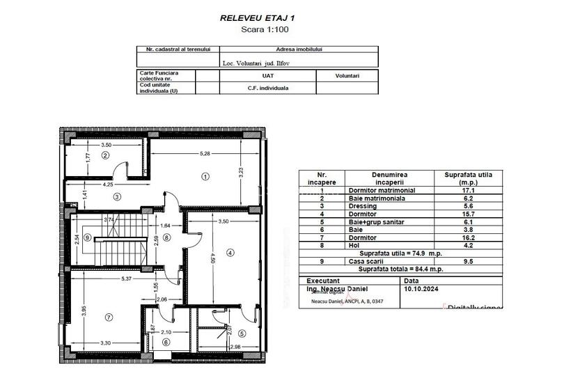 Vanzare - vila NOUA - 6 camere+curte - Iancu Nicolae-Pipera - 2