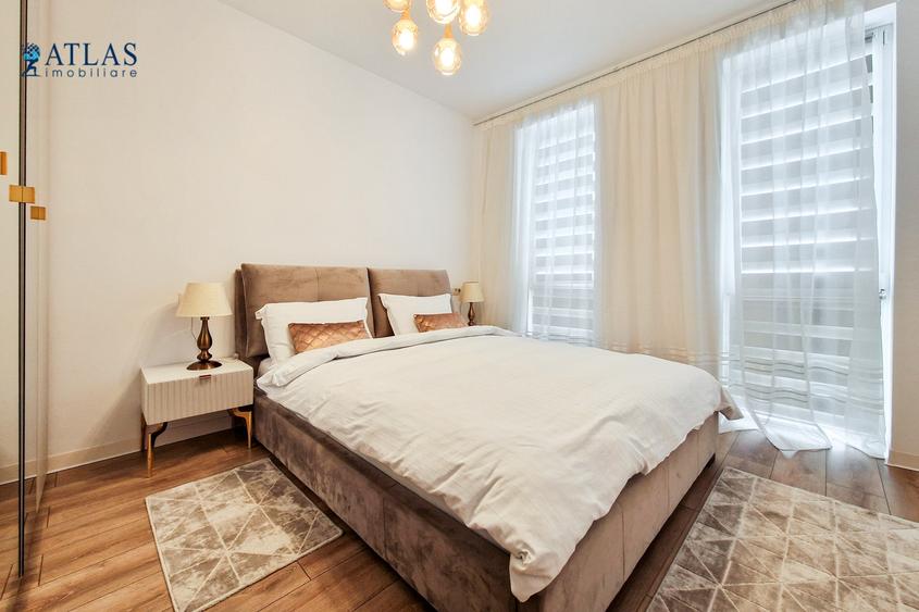 Parter in bloc tip vila, 65 mp.,Uno Residence, parcare, boxa, amenajat cu stil.