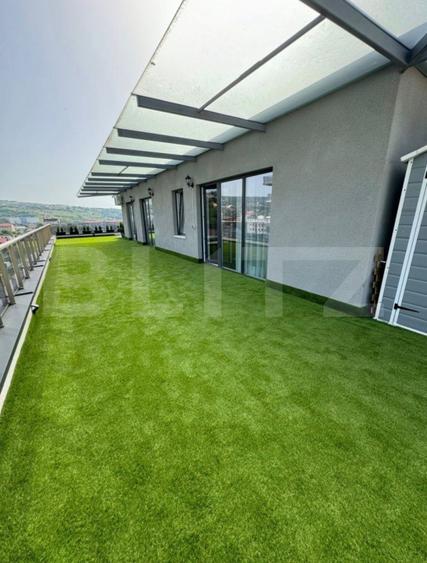 Apartament la cheie, 3 camere, 73 mp, 143 mp terasa, parcare, zona Rivus Mall