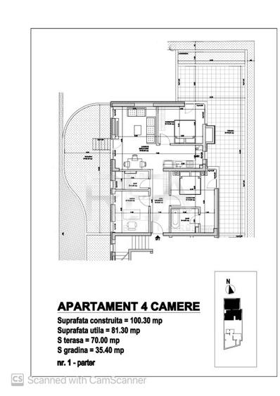 4 camere | Gradina  | Bloc FINALIZAT