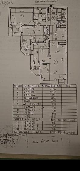 Vanzare 3 camere - Clucerului - Piata 1 Mai