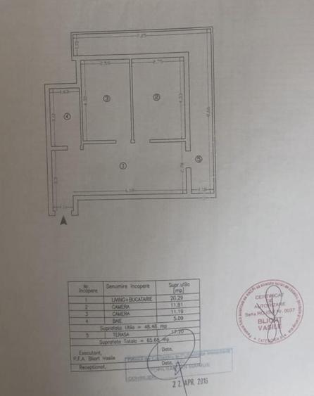 Apartament 3 camere Palas