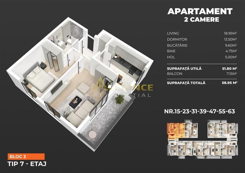 Apartament 2 camere Premium – Exact lângă Metrou Berceni | Str. Biruin