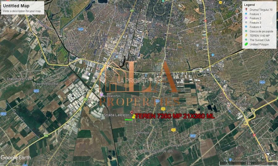Teren intravilan 14700mp | 42X360 | Toate utilitatile | Zona Domnesti - 3