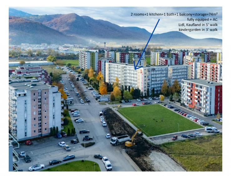 Închiriez apartament, 7/7, cu suprafață utilă de 67 m² (+logie 7m² ), AC,boxa.
