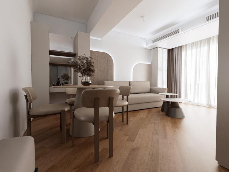 CORTINA ACADEMY | PRIMA ÎNCHIRIERE | 2 CAMERE | 56 MP | SPATIOS și LUMINOS |