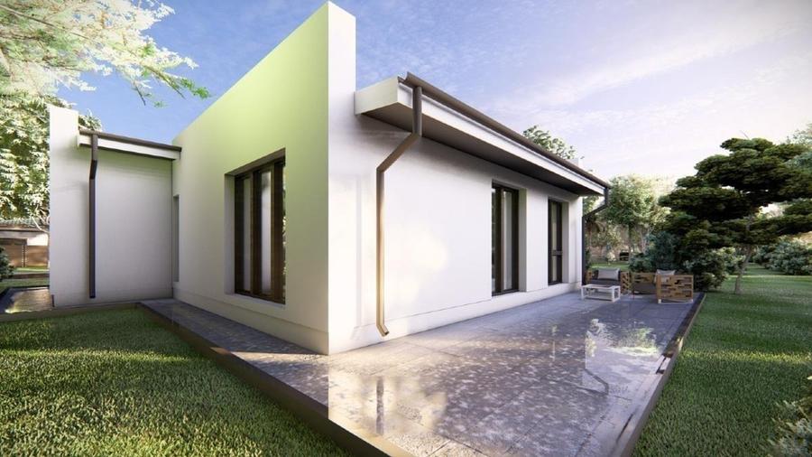 Casă modernă la ROȘU, parter – Domnești, 500 mp teren.