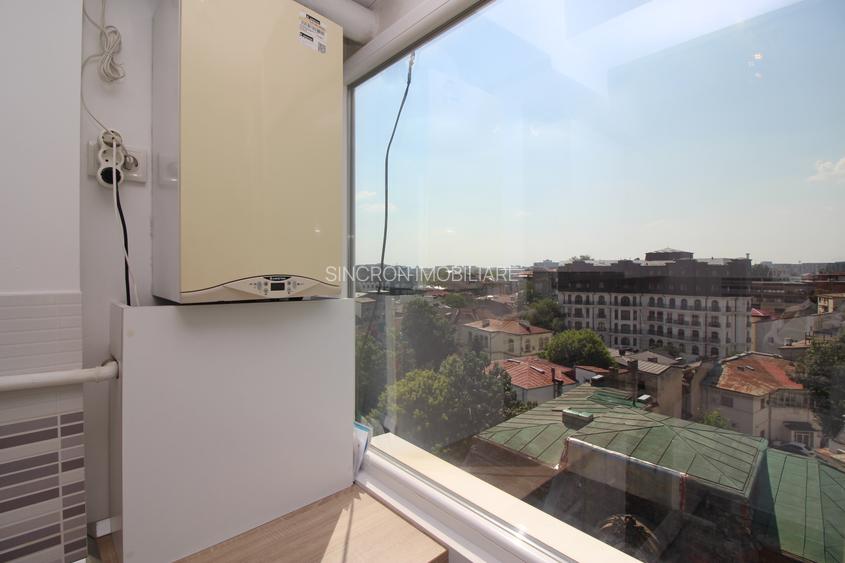 Cișmigiu, garsonieră cu centrală termică, mobilată și utilată, vedere parc - 8