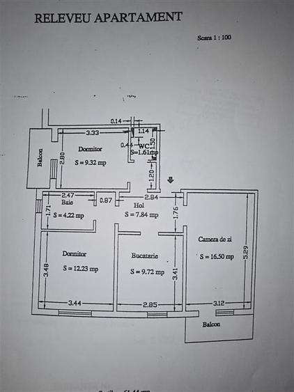 3 camere Podu de Fier Iași, 65 mp, mobilat, utilat