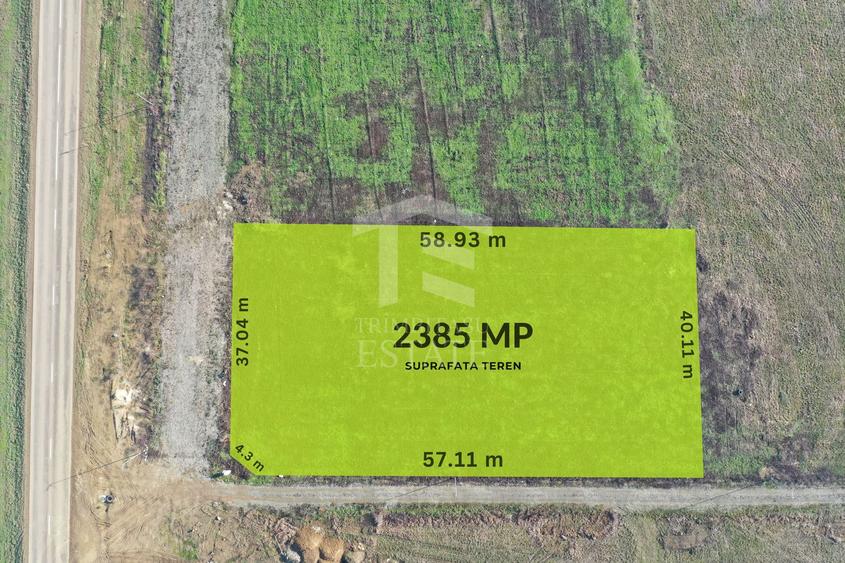 Vanzare | Teren industrial | 2385 MP | Apa Curent Canal | Mosnita Noua