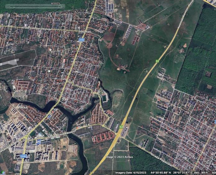 Teren constructii Voluntari in vecinatate A0