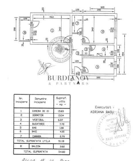 Apartament cu 2 camere - 1983 - Gorjului- Militari