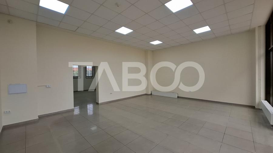 Spatiu comercial cu 2 camere 132 mpu parter cu vad auto Turnisor Sibiu