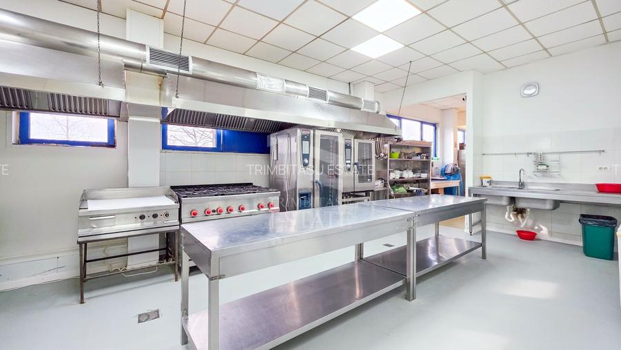 Spațiu industrial–afacere catering la cheie, teren&hală 750 mp S+P+1E