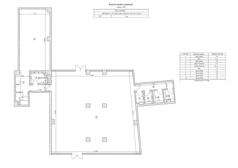 Spatiu comercial 65 mp, situat în Complexul HIMSON