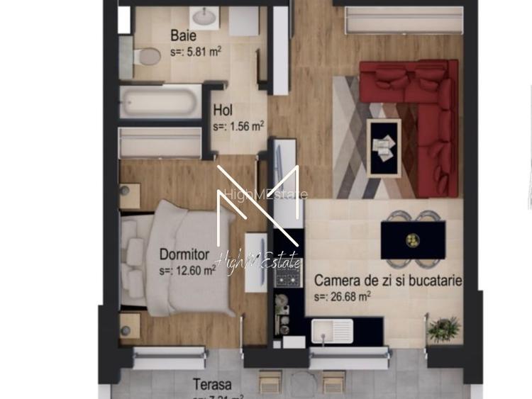 Apartament tip studio | Casa Nobel | Vedere | Boxa Inclusa - 7