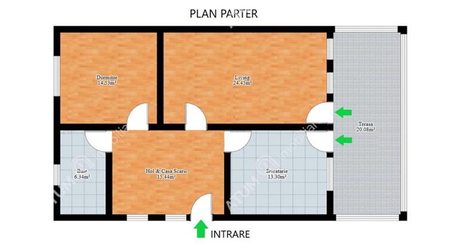 Casa individuala cu 5 camere si curte proprie in cartierul Tineretului