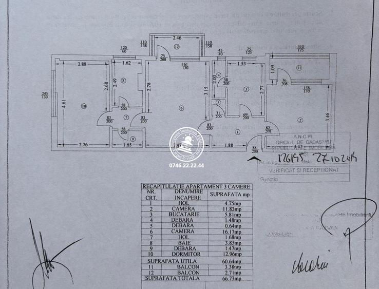 Apartament 3 camere etaj intermediar bloc fara risc - Podu Ros / Cantemir