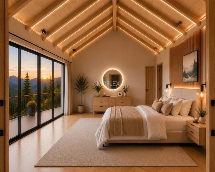 Bran Mountain Retreat – Doar 3 vile exclusiviste în inima Branului - 12