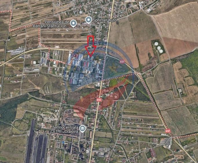 Teren intravilan de vanzare 3536 mp Bariera Valcii - Centura de Nord