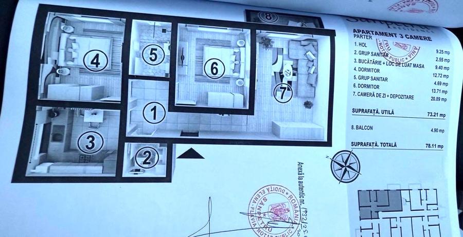 Apartament-3-Camere-Decomandat-73mp-Utili-Balcon-5mp-Parcare-Sanpetru-Residence