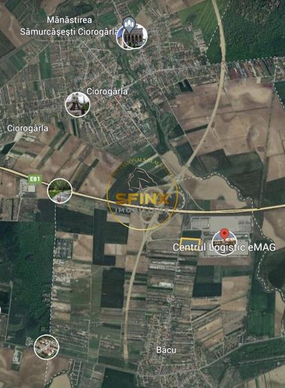 Teren 40000 mp autostrada A1 langa depozitele Emag si CTPark