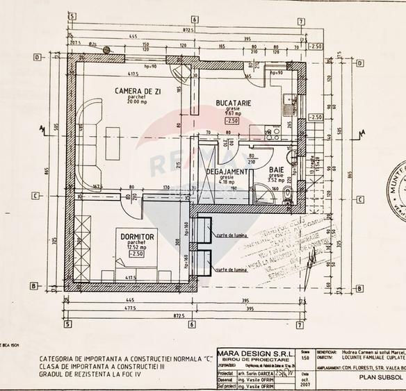 Casă cuplată/ Duplex, D+P+E, 640 teren, Str.Tautiului, Florești - 5