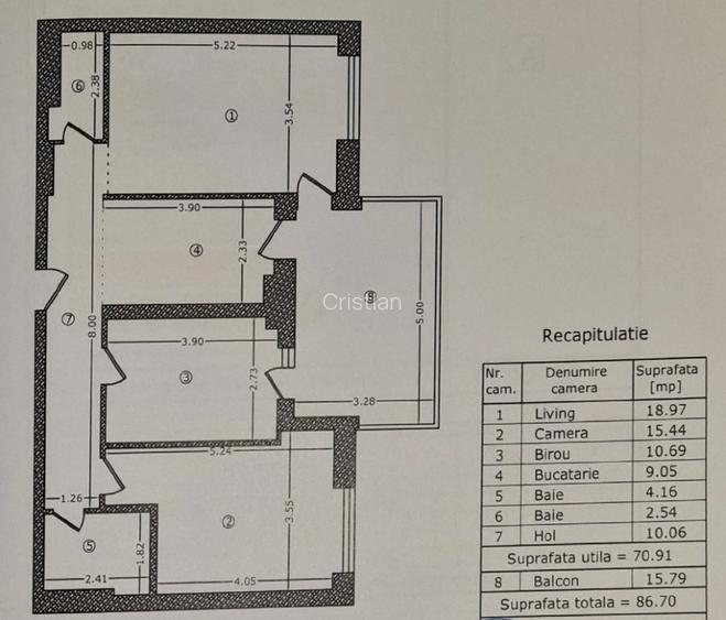 Apartament cu 3 camere in zona Herastrau, cu parcare inclusa - 13