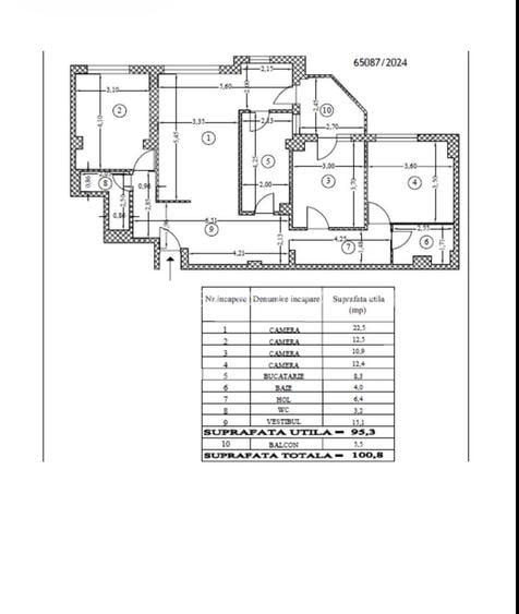 APARTAMENT 4 CAMERE | MIHALACHE | BLOC 84' - 1