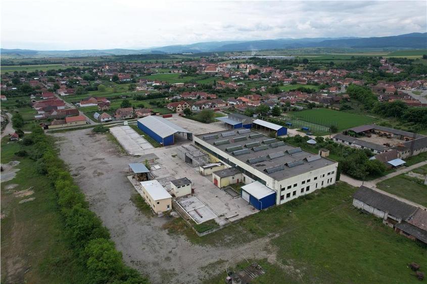 Hala industriala de 2700mp cu 3,1 ha teren intravilan in Miercurea Sibiului