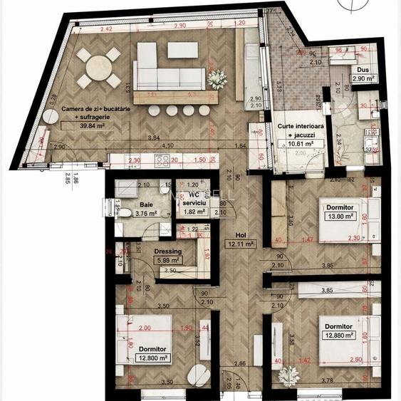 Casă parter, luminoasă, – vizavi de Spitalul Județean-365.000 EURO neg - 2