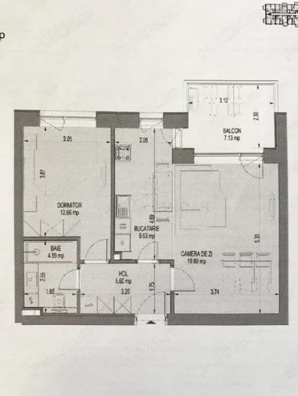 Apartament 2 camere NUSCO CITY cu vedere panoramica