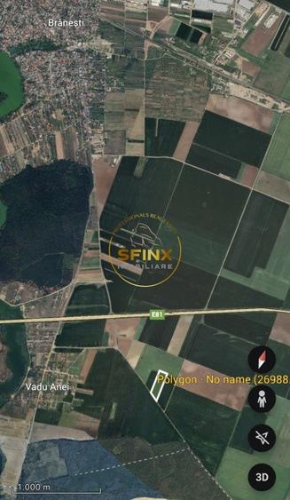 Teren intravilan Branesti 27000 mp km 12 A2 investitie