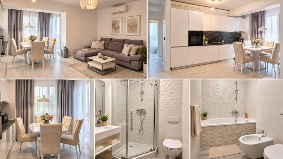 Proprietar inchiriez apart. 3 cam , Bloc nou | 2 bai,parcare, bd L Rebreanu 175