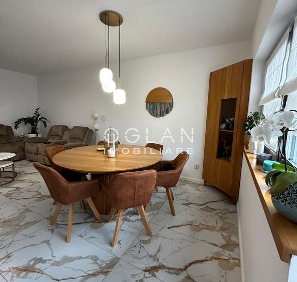 Apartament 3 cam. cu teren 120 MP, la vila