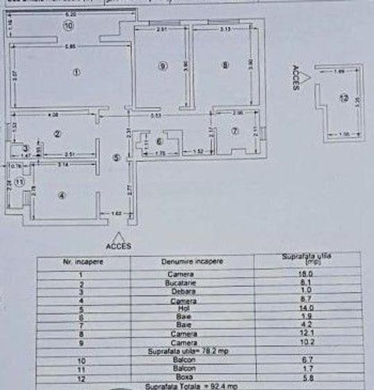 APARTAMENT 4 CAMERE DECOMANDAT CONFORT 0 ZONA DACIA