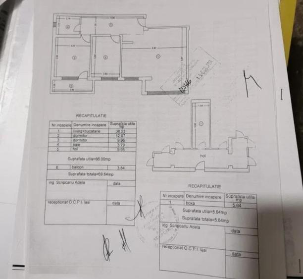 Apartament de vanzare 3 camere / boxă / loc de parcare - Valea Lupului