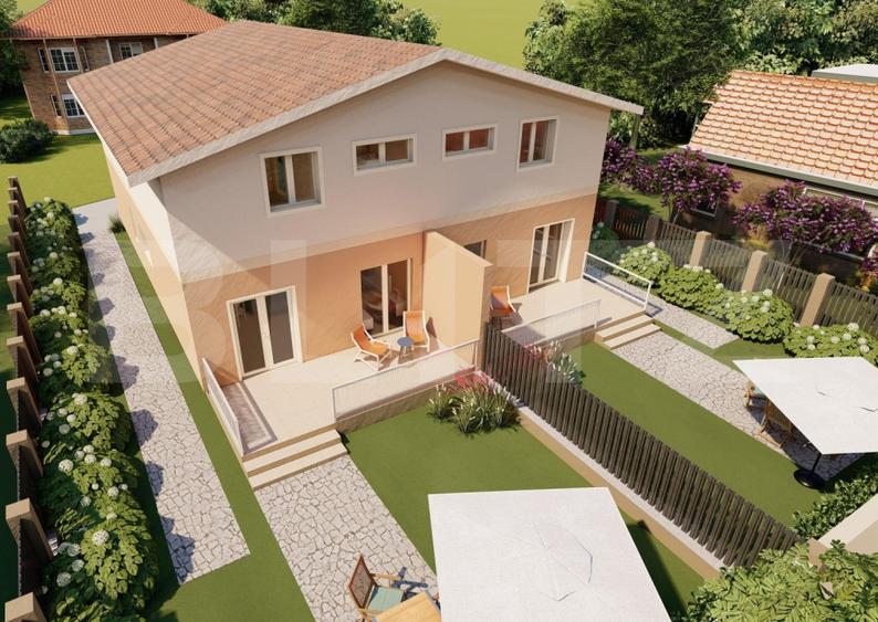 Casa tip duplex, 5 camere, 2 bai, teren 300 mp, Giroc