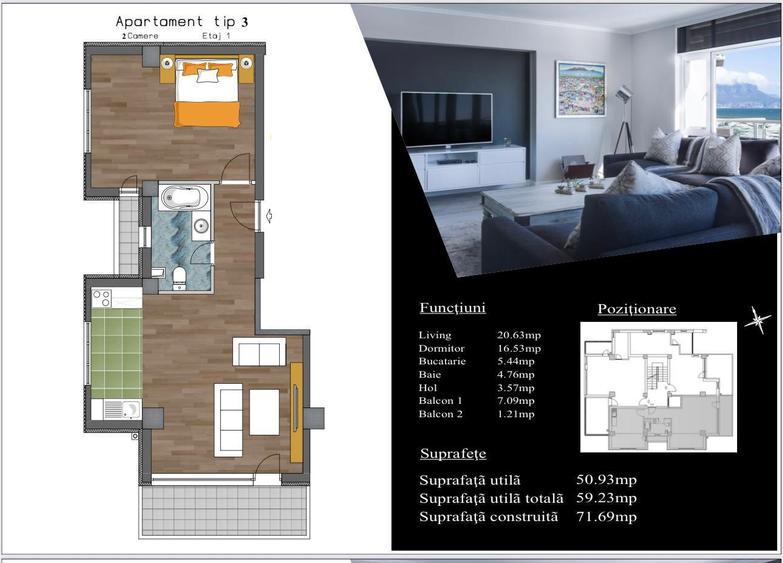 Mamaia Nord Apartament 2 Camere
