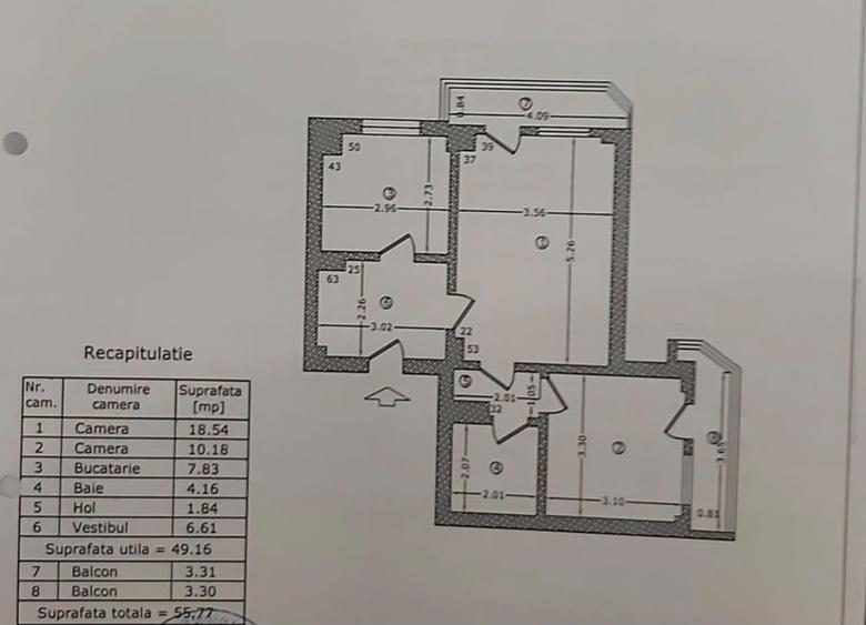 Apartament 2 camere de vânzare – Obor, lângă metrou, etaj 4/8 | Comision 0