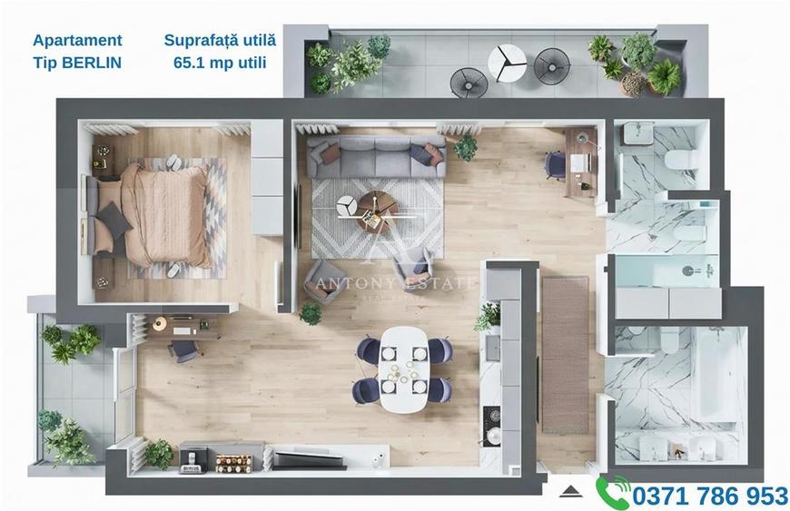 Antony Estate | Apartamente NOI 0% Comision - Nufarul